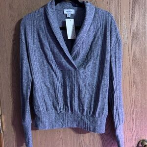 Evereve Gray Cowl Neck Sweater